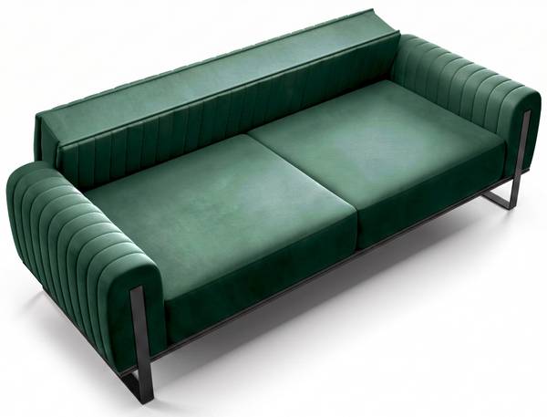 3-Sitzer-Sofa PARISSA Grün - Breite: 228 cm