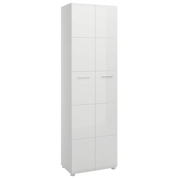 Garderobenschrank MALABO-129-9 Weiß - Holzwerkstoff - 59 x 197 x 37 cm