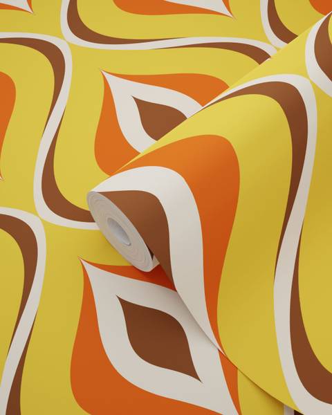 Tapete 935405 Gelb - Papier - 50 x 900 x 50 cm