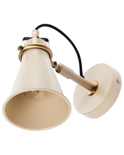 Wandlampen MOYOLA 2-tlg Beige - Gold - Bambus - 11 x 19 x 22 cm