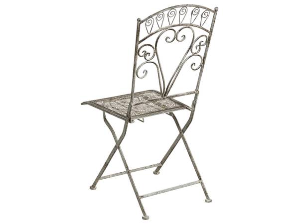 Gartenset NURRA 3-tlg Grau - Metall - 47 x 92 x 47 cm