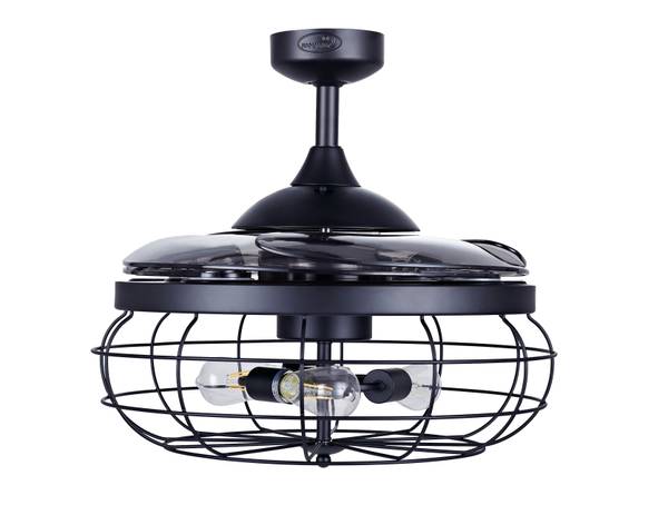 Deckenventilator Industri Schwarz