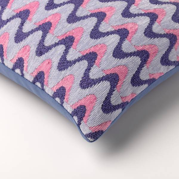 Sierkussen Alice violet - structuurstof - 30 x 50 x 10 cm