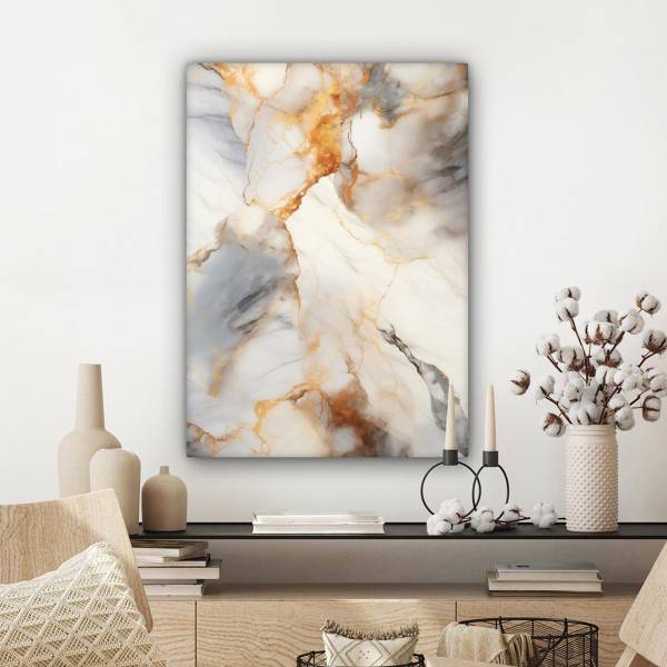 CANVAS SCHILDERIJ Marmer 60 x 80 cm