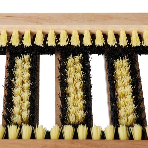 Schoenenveger buiten zwart - bruin - geel - plaatmateriaal op houtbasis - kunststof - 36 x 6 x 26 cm