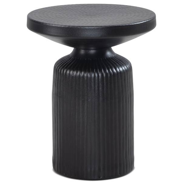 Beistelltisch SALSO Schwarz - Aluminium - 40 x 50 x 40 cm