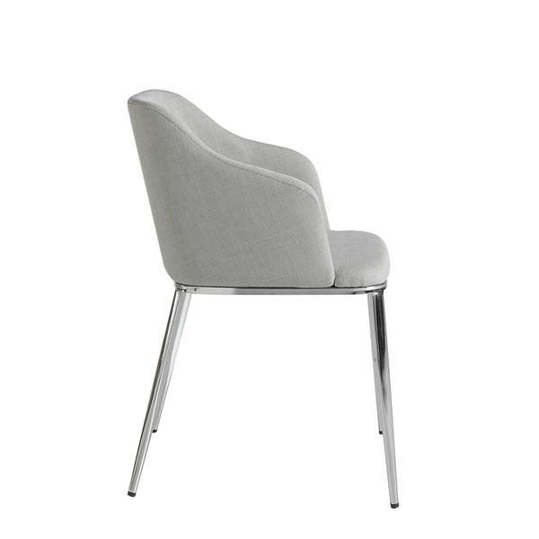 Chaise 4050 Gris - Tissu mélangé - Tissu structuré - Tissé à plat - Tissu - 51 x 79 x 56 cm