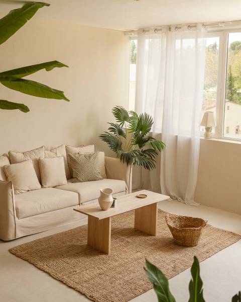 Couchtisch Bali Braun - Massivholz - 55 x 45 x 120 cm