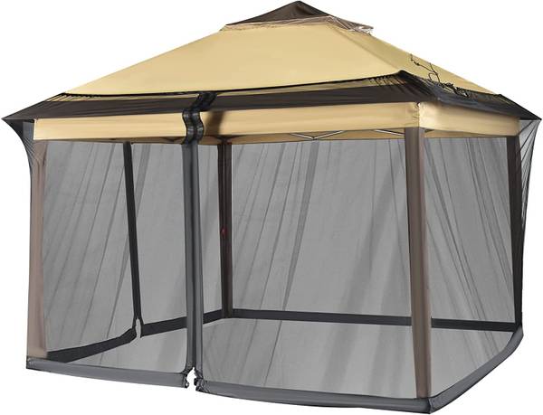 Muskietennet ZB32729 zwart - textiel - 300 x 230 x 300 cm