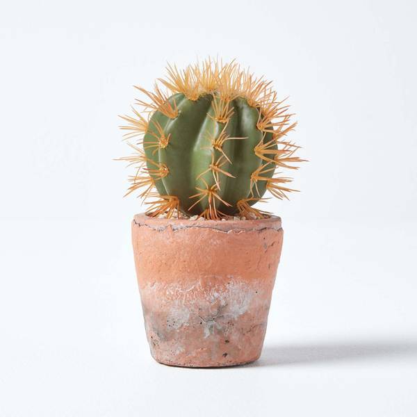 Cactus Artificiel AP1455 Orange - Polyester - 10 x 15 x 15 cm