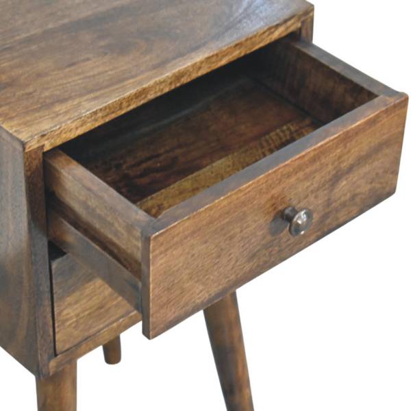 Table de chevet Nordic Marron - Manguier - 30 x 57 x 30 cm