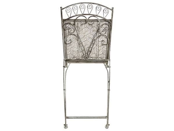 Gartenset NURRA 3-tlg Grau - Metall - 47 x 92 x 47 cm
