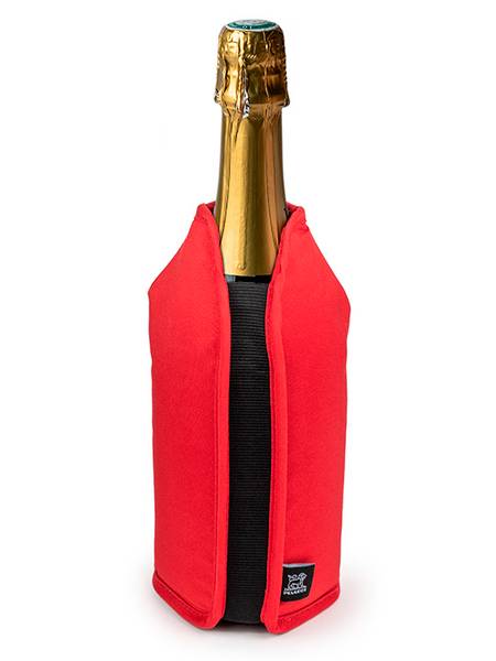Frizz Elastischer Wein- und Sektkühler Rot