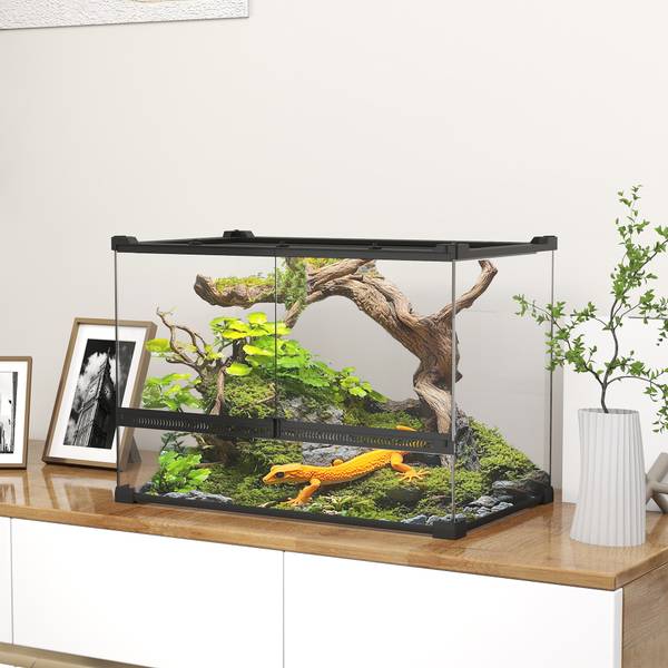 Terrarium D40-052V03BK Schwarz - Glas - 30 x 35 x 50 cm