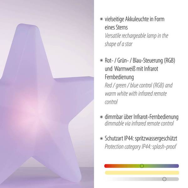 Außenleuchte AKKU STAR 13 x 55 x 58 cm