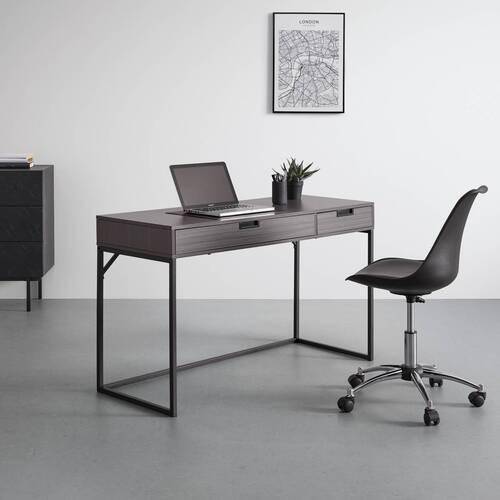 Schreibtisch AURORA Braun - Metall - 50 x 76 x 120 cm