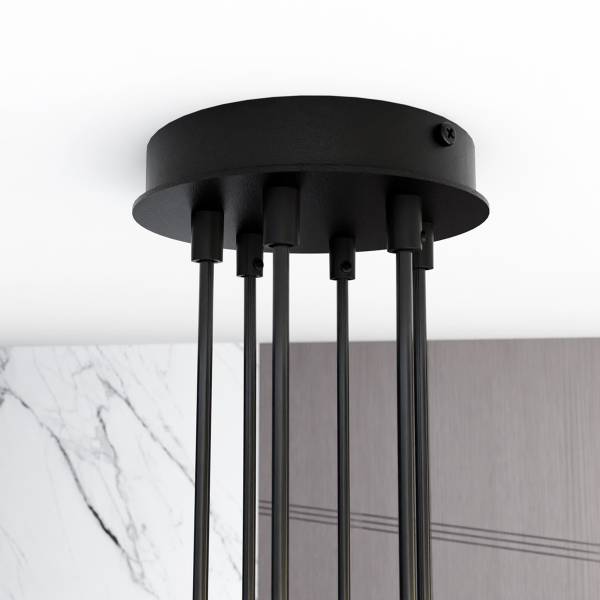 Pendelleuchte VK86818473 Schwarz - Stahl - 1 x 100 x 70 cm