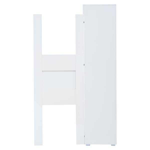 Vitrine Daphnis Ⅲ Weiß - Holzwerkstoff - Glas - 60 x 40 x 40 cm