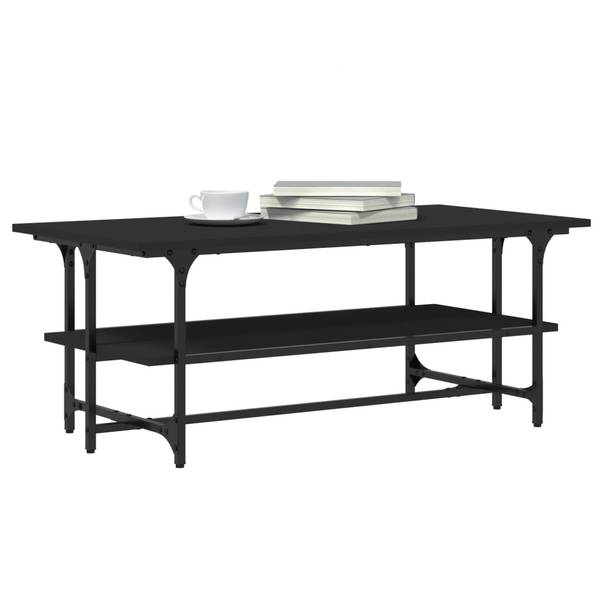 Couchtisch D373 Schwarz - Holzwerkstoff - 50 x 40 x 100 cm