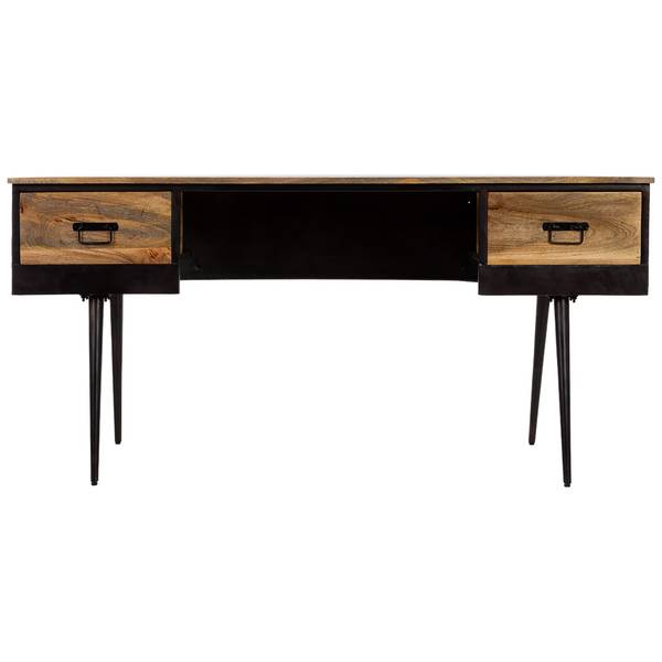 Schreibtisch 4523295360 Schwarz - Metall - 160 x 78 x 60 cm