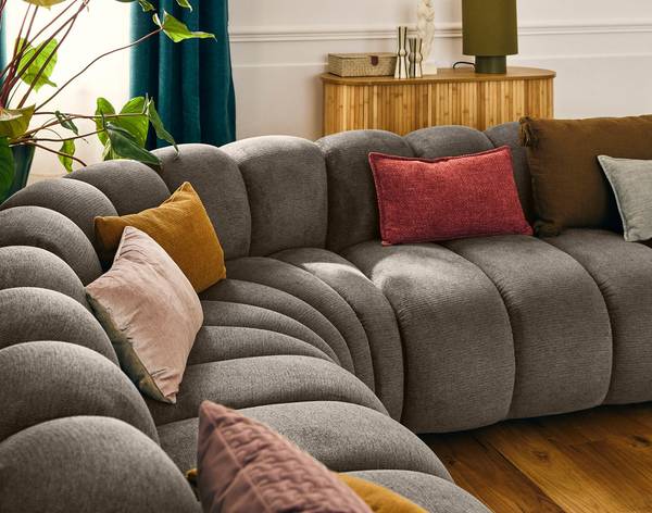Ecksofa DEBBIE Taupe