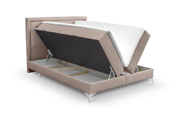 Boxspringbett Joy Bonellfederkern Braun - Liegefläche Breite: 120 cm