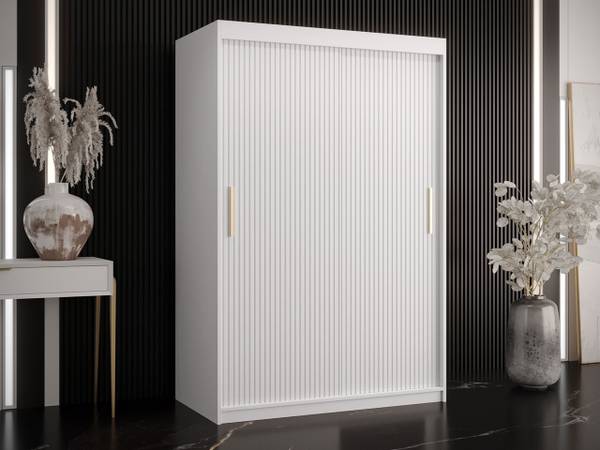 Kleiderschrank Riflo Slim 1 120 Weiß