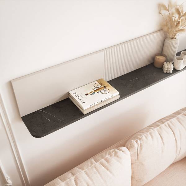 Wandregal NAVANI 150 Beige - Steingrau