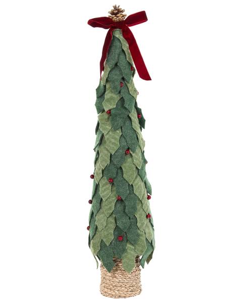 Dekoobjekt SIMONIEMI 2-tlg Braun - Grün - Rot - Naturfaser - 14 x 55 x 10 cm