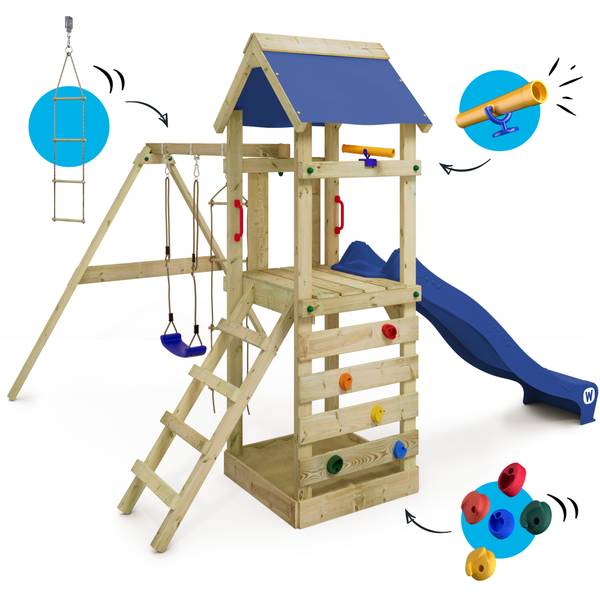 Spielturm FreeFlyer Blau