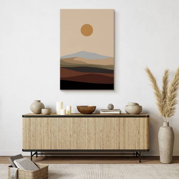 Leinwandbild Sonne 40 x 60 x 60 cm