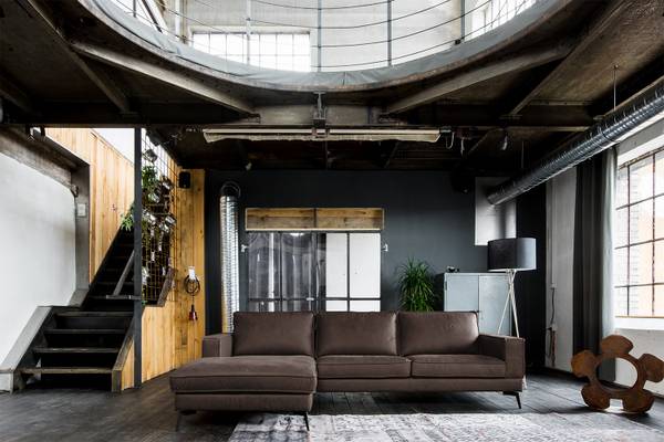 Ecksofa BLOOM Dunkelbraun - Armlehne davorstehend links - Ecke davorstehend links