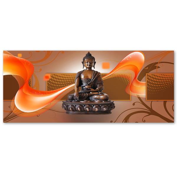Wandbild buddha 90 x 30 cm