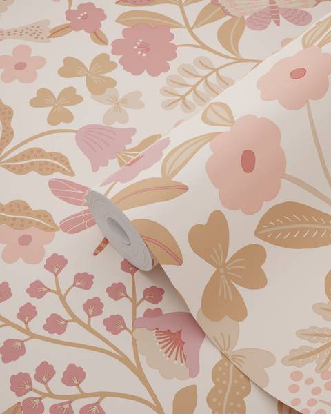 Tapete 132230 Pink - Papier - 50 x 900 x 50 cm