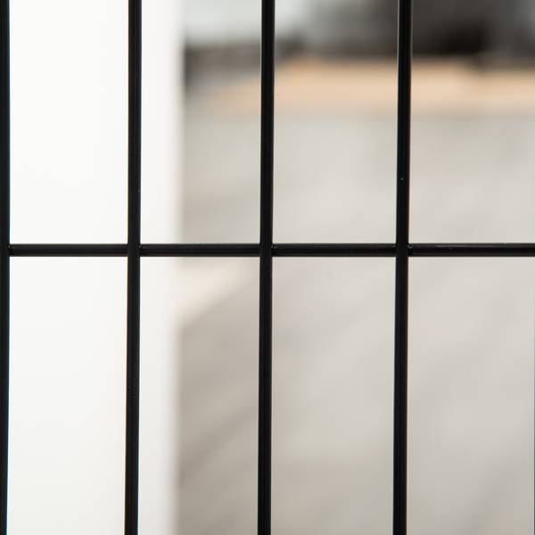 Hundegitter D06-080WT Glas Weiß