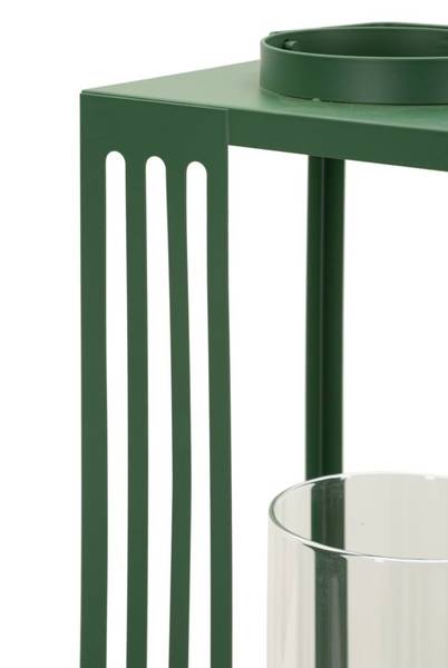 Laternen Linee 2er-Set Grün - Metall - 19 x 44 x 19 cm