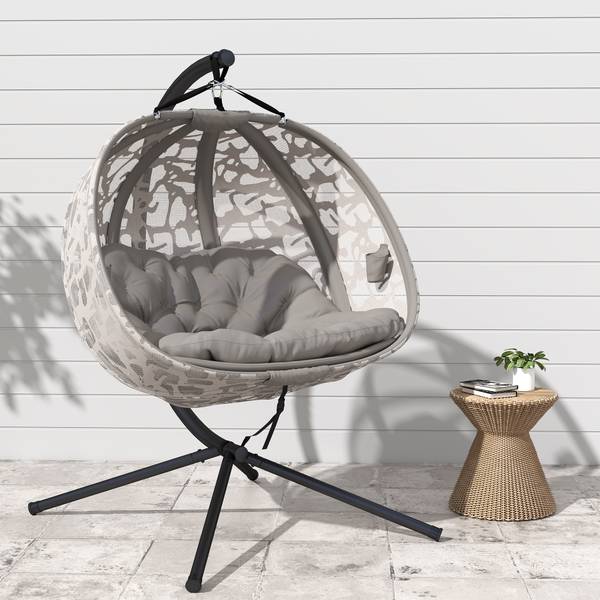Hängesessel 84A-264V00SD Beige - Metall - 103 x 172 x 130 cm