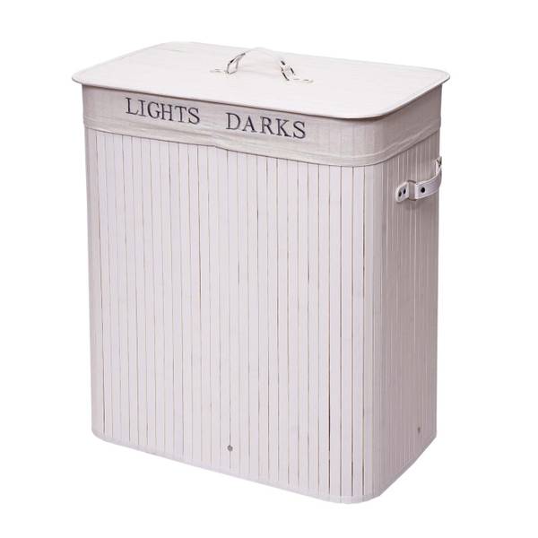 Wäschekorb C21 Cremeweiß - Weiß