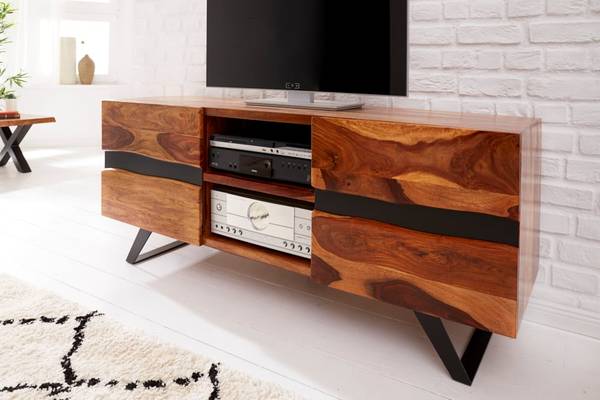 TV-Board AMAZONAS Braun - Sheesham - 160 x 63 x 45 cm