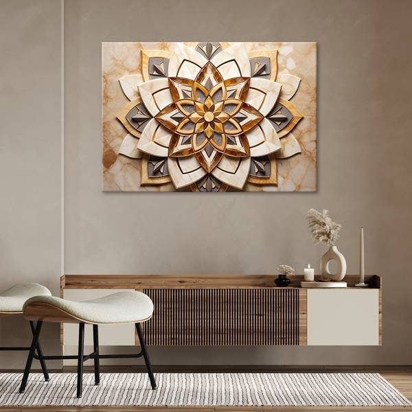 Tableau déco Mandala 60 x 40 cm