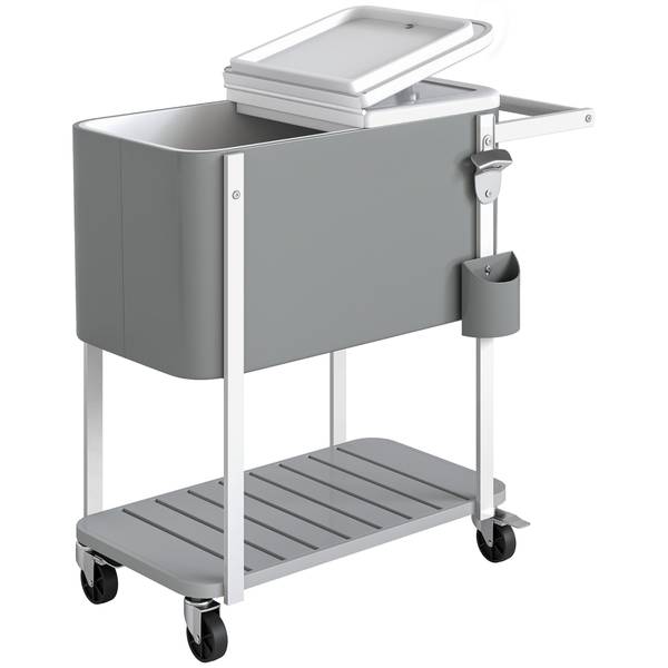 Kühlwagen 846-217V00GY Grau - Kunststoff - 38 x 83 x 84 cm