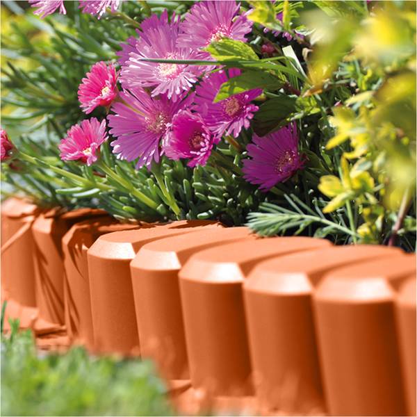 Gartenpalisade IPAL Orange - Kunststoff - 12 x 10 x 302 cm