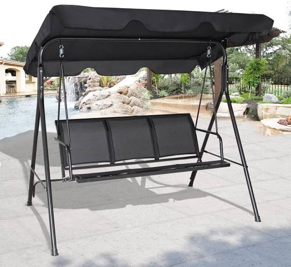 Gartenschaukel OP70492 Schwarz