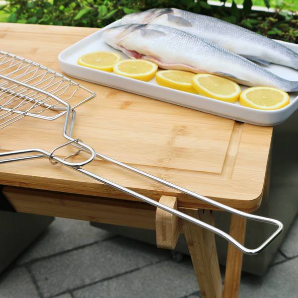 Fischgriller 14127 Silber - Metall - 27 x 27 x 65 cm