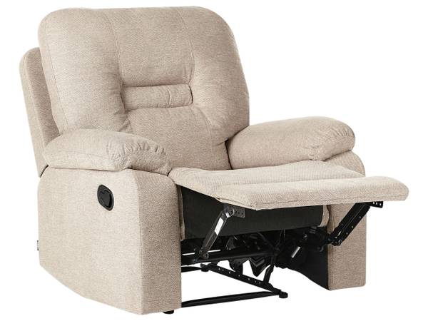 Zitgroep BERGEN 3-delig beige - zwart - bamboe - 73 x 101 x 73 cm