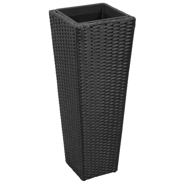 Garten-Hochbeet 296580 (3-teilig) Schwarz