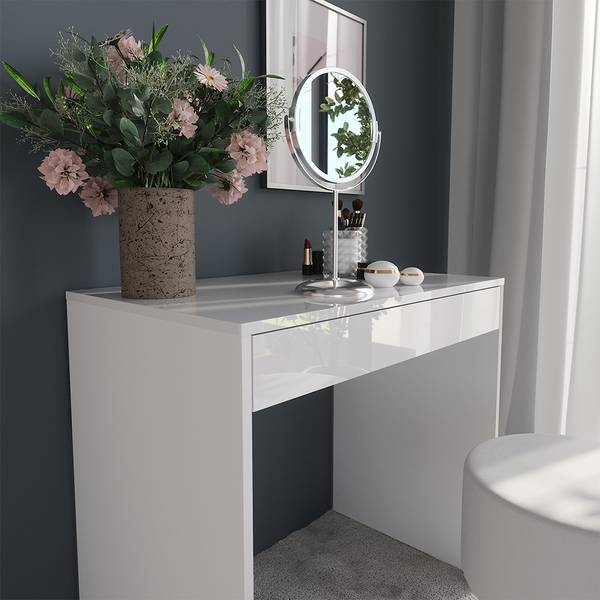 Coiffeuse Sherry 57676 Blanc - Bois manufacturé - 82 x 76 x 51 cm