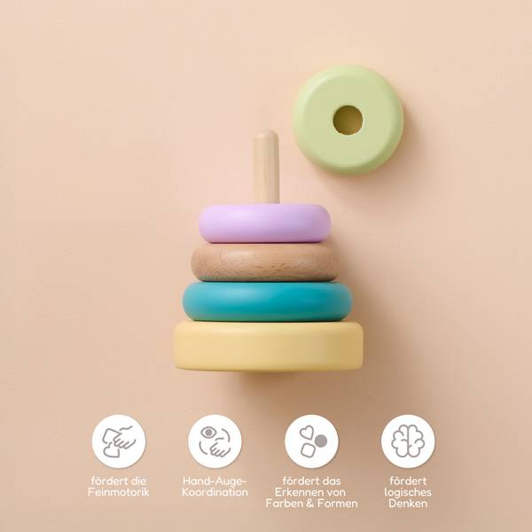 Motorikspielzeug MONT Holzwerkstoff - 24 x 18 x 33 cm
