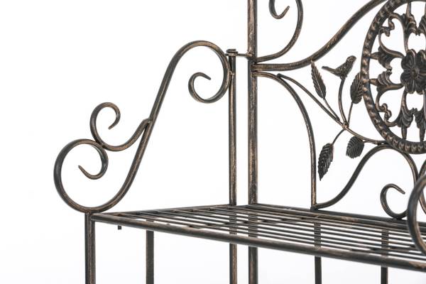Étagères sur pied Flora Marron - Métal - 66 x 175 x 32 cm