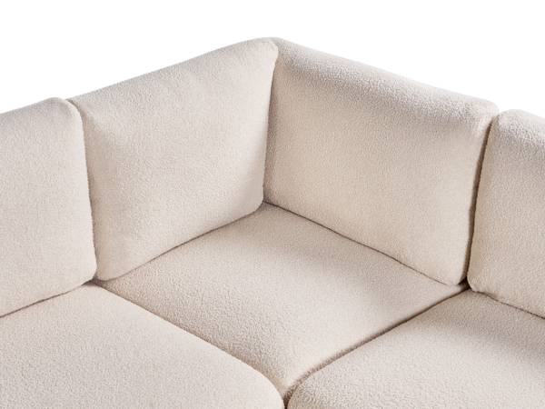 Modulaire bank MESNALI 8-delig zwart - wit - 346 x 268 cm